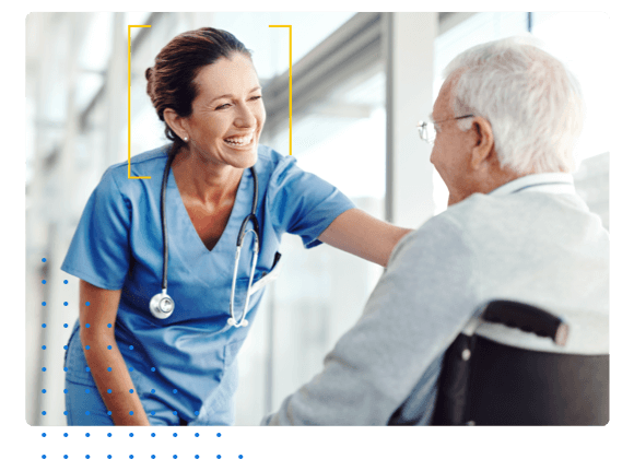 Physician with an elderly patient - HealthStream